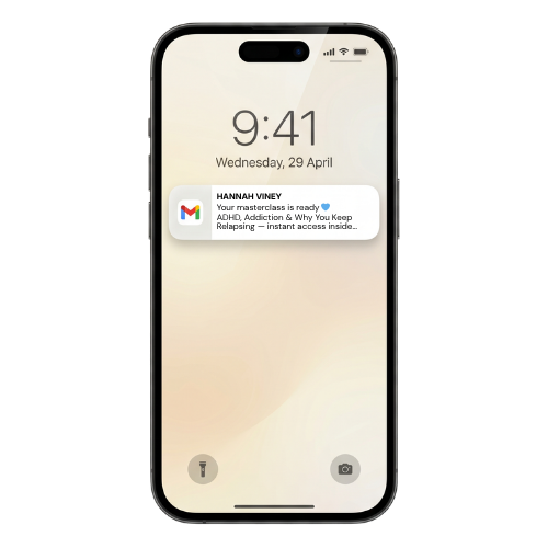 Phone showing the free download arriving in your inbox — click to claim it